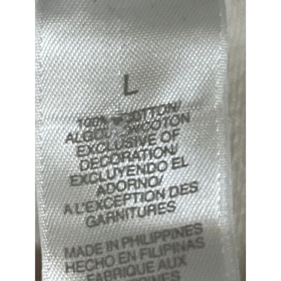 Retro Christmas Sweater Cream L Festive Holiday Holly Preppy Classic Chic - Picture 5 of 9